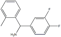 (3,4-difluorophenyl)(2-methylphenyl)methanamine Struktur