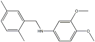 (3,4-dimethoxyphenyl)(2,5-dimethylphenyl)methylamine Struktur