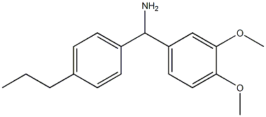 (3,4-dimethoxyphenyl)(4-propylphenyl)methanamine Struktur