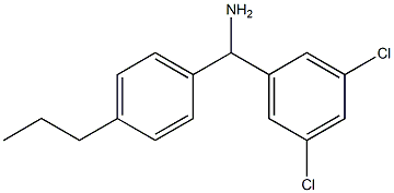 (3,5-dichlorophenyl)(4-propylphenyl)methanamine Struktur