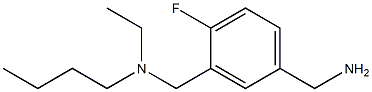 (3-{[butyl(ethyl)amino]methyl}-4-fluorophenyl)methanamine Struktur