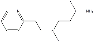 (3-aminobutyl)(methyl)[2-(pyridin-2-yl)ethyl]amine Struktur