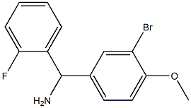 (3-bromo-4-methoxyphenyl)(2-fluorophenyl)methanamine Struktur