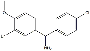 (3-bromo-4-methoxyphenyl)(4-chlorophenyl)methanamine Struktur