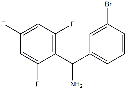 (3-bromophenyl)(2,4,6-trifluorophenyl)methanamine Struktur