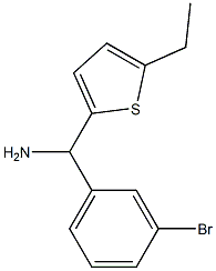 (3-bromophenyl)(5-ethylthiophen-2-yl)methanamine Struktur