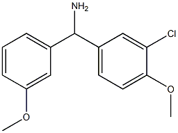 (3-chloro-4-methoxyphenyl)(3-methoxyphenyl)methanamine Struktur