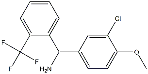 (3-chloro-4-methoxyphenyl)[2-(trifluoromethyl)phenyl]methanamine Struktur