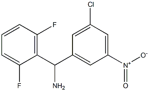 (3-chloro-5-nitrophenyl)(2,6-difluorophenyl)methanamine Struktur