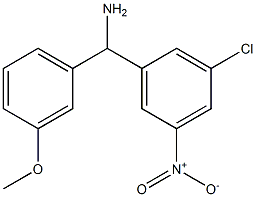 (3-chloro-5-nitrophenyl)(3-methoxyphenyl)methanamine Struktur