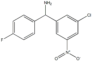 (3-chloro-5-nitrophenyl)(4-fluorophenyl)methanamine Struktur