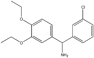 (3-chlorophenyl)(3,4-diethoxyphenyl)methanamine Struktur