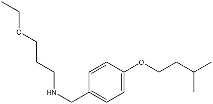 (3-ethoxypropyl)({[4-(3-methylbutoxy)phenyl]methyl})amine Struktur