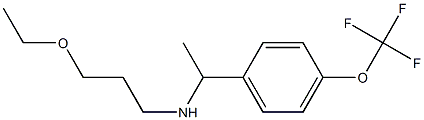 (3-ethoxypropyl)({1-[4-(trifluoromethoxy)phenyl]ethyl})amine Struktur