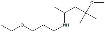 (3-ethoxypropyl)(4-methoxy-4-methylpentan-2-yl)amine Struktur