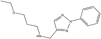 (3-ethoxypropyl)[(2-phenyl-2H-1,2,3-triazol-4-yl)methyl]amine Struktur