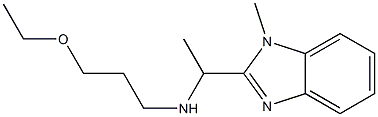 (3-ethoxypropyl)[1-(1-methyl-1H-1,3-benzodiazol-2-yl)ethyl]amine Struktur