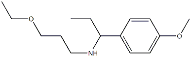 (3-ethoxypropyl)[1-(4-methoxyphenyl)propyl]amine Struktur