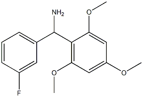 (3-fluorophenyl)(2,4,6-trimethoxyphenyl)methanamine Struktur