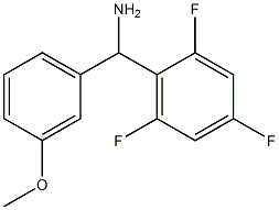 (3-methoxyphenyl)(2,4,6-trifluorophenyl)methanamine Struktur