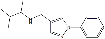 (3-methylbutan-2-yl)[(1-phenyl-1H-pyrazol-4-yl)methyl]amine Struktur