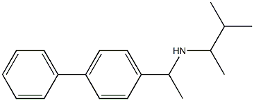 (3-methylbutan-2-yl)[1-(4-phenylphenyl)ethyl]amine Struktur