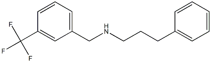 (3-phenylpropyl)({[3-(trifluoromethyl)phenyl]methyl})amine Struktur