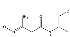 (3Z)-3-amino-3-(hydroxyimino)-N-(2-methoxy-1-methylethyl)propanamide Struktur