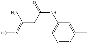 (3Z)-3-amino-3-(hydroxyimino)-N-(3-methylphenyl)propanamide Struktur