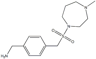 (4-{[(4-methyl-1,4-diazepane-1-)sulfonyl]methyl}phenyl)methanamine Struktur