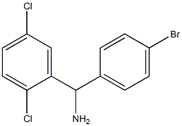 (4-bromophenyl)(2,5-dichlorophenyl)methanamine Struktur