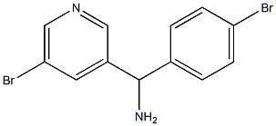 (4-bromophenyl)(5-bromopyridin-3-yl)methanamine Struktur