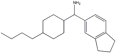 (4-butylcyclohexyl)(2,3-dihydro-1H-inden-5-yl)methanamine Struktur