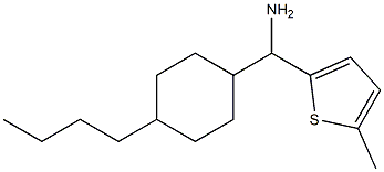 (4-butylcyclohexyl)(5-methylthiophen-2-yl)methanamine Struktur