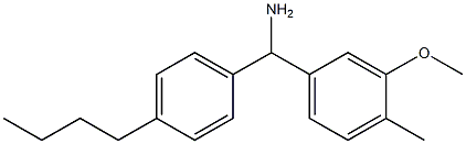 (4-butylphenyl)(3-methoxy-4-methylphenyl)methanamine Struktur