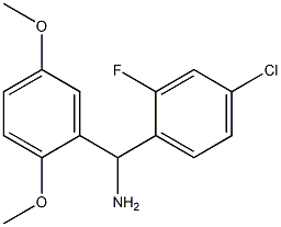 (4-chloro-2-fluorophenyl)(2,5-dimethoxyphenyl)methanamine Struktur