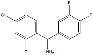 (4-chloro-2-fluorophenyl)(3,4-difluorophenyl)methanamine Struktur