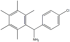 (4-chlorophenyl)(2,3,4,5,6-pentamethylphenyl)methanamine Struktur