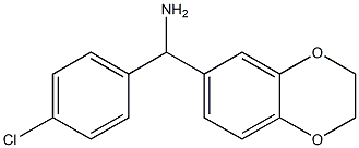 (4-chlorophenyl)(2,3-dihydro-1,4-benzodioxin-6-yl)methanamine Struktur