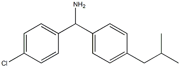 (4-chlorophenyl)[4-(2-methylpropyl)phenyl]methanamine Struktur