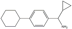 (4-cyclohexylphenyl)(cyclopropyl)methanamine Struktur