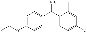 (4-ethoxyphenyl)(4-methoxy-2-methylphenyl)methanamine Struktur