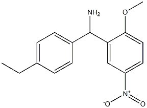 (4-ethylphenyl)(2-methoxy-5-nitrophenyl)methanamine Struktur