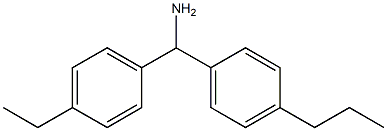 (4-ethylphenyl)(4-propylphenyl)methanamine Struktur