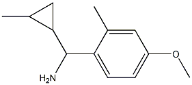 (4-methoxy-2-methylphenyl)(2-methylcyclopropyl)methanamine Struktur