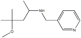 (4-methoxy-4-methylpentan-2-yl)(pyridin-3-ylmethyl)amine Struktur