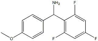 (4-methoxyphenyl)(2,4,6-trifluorophenyl)methanamine Struktur