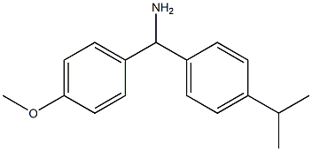 (4-methoxyphenyl)[4-(propan-2-yl)phenyl]methanamine Struktur