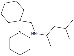 (4-methylpentan-2-yl)({[1-(piperidin-1-yl)cyclohexyl]methyl})amine Struktur