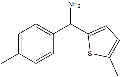 (4-methylphenyl)(5-methylthiophen-2-yl)methanamine Struktur